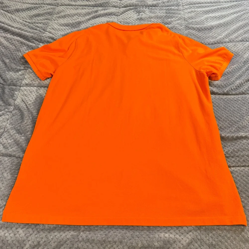 Polo Ralph Lauren Mens XXL Orange Big Pony Crest Classic Fit Polo Shirt - Picture 7 of 8